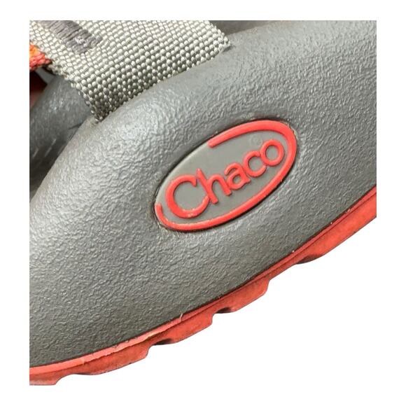 Chaco Z/Cloud X Hiking Swim Sandals Strappy Orange Gray Women's 8 Gorpcore - Picture 8 of 9